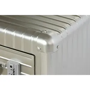 METAL and MDF <b>NIGHTSTAND</b> 46X39X63 PROF. 63 SILVER - Product Image 1