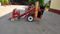 Sortie d'usine Ail doux Murphy Carotte Gingembre Moissonneuse Mini Tracteur Monté Ail Manioc