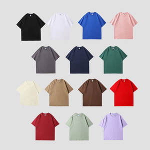 T-shirt surdimensionné 100 coton avec logo personnalisé t-shirt brodé uni de haute qualité t-shirt de boxe lourd - Product Image 3