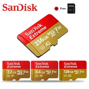 Original Sandisk A2 Extreme 128gb Micro Tf Card 256gb U3 64gb Memory Card V30 Class10 Flash Tf Card With 4k Hd