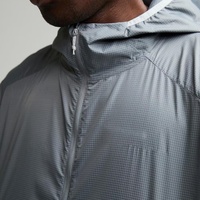 Hauts décontractés imperméables imprimés, légers, techniques, en tissu tissé, pour homme, avec capuche ajustable, veste zippée intégrale