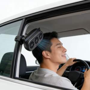 49. Ventilateur de voiture à haute flexibilité pour la fixation sur une surface de tableau de bord irrégulière - Product Image 4