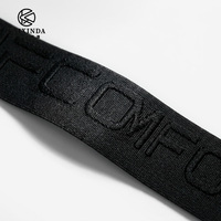 Bande élastique jacquard de 30 mm pour ceinture de sous-vêtements pour hommes, sangle en polyester avec logo 3D personnalisé pour vêtements de sport, sangle à haute élasticité