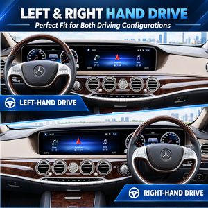 วิทยุติดรถยนต์ Carplay จอคู่ รองรับ Android Auto สำหรับรถเบนซ์ S Class W222 ปี 2014-2020 เครื่องเล่นมัลติมีเดีย ระบบนำทาง GPS เครื่องเสียงติดรถยนต์ - Product Image 3