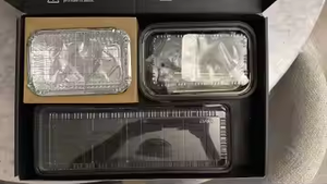 Umweltfreundliche Maßgefertigte Papier-Lebensmittelbehälter, Einweg-Grillboxen, UV-Bedruckte Rechteckige Bento-Lunchboxen - Product Image 3