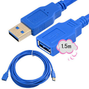 สายเคเบิลข้อมูล USB 3.0 ยาว 1.5 ม. สายต่อพิมพ์งานความเร็วสูงพร้อมตัวนำทองแดงบริสุทธิ์แบบป้องกันสัญญาณรบกวน สำหรับคอมพิวเตอร์และอุปกรณ์ต่อพ่วง - Product Image 5