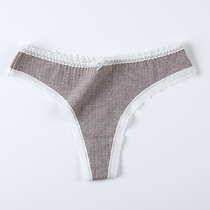 Meilleures ventes d'usine : Culottes en dentelle sans couture en coton pour femmes, vente en gros, confortables, respirantes, taille basse, sexy, pour femme - Product Image 6