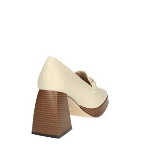 Mocassins à talon plateforme en cuir pour femme Menbur avec détail pompon - Product Image 3