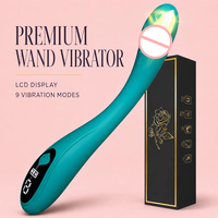 Vibromasseur sans fil japonais pour femmes, baguette de massage clitoridienne, vibromasseur électrique bleu pour point G, jouet sexuel féminin