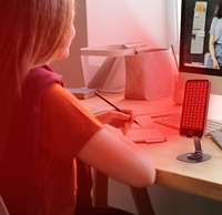 Thérapie par lumière rouge et infrarouge proche sans fil, portable, 5000 mAh, panneau LED rechargeable pour le soin de la peau personnel
