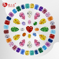 En stock, qualité supérieure 5A+, pierre de zircon synthétique CZ, coupe machine Champagne Ice Crush, forme poire, zircone cubique pour la fabrication de bijoux
