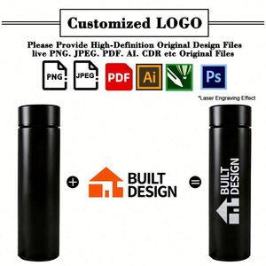 Botella de Agua de Acero Inoxidable 304 con Pantalla de Temperatura y Logotipo Personalizado al por Mayor, para Reuniones, Regalos Promocionales Empresariales, Taza Recta al Vacío - Product Image 2