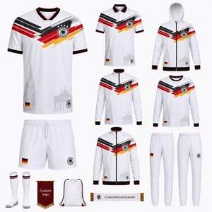 Maillot de football personnalisé blanc classique de l'équipe nationale allemande WM International WC 25 26 Allemagne pour enfants - Product Image 3