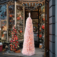 Weihnachts serie Rosa Baum mit LED-Lichtern-Bester Weihnachts baum für festliches Dekor