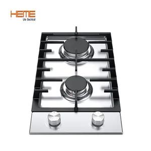 Electrodomésticos de cocina de acero inoxidable, 2 quemadores integrados, con certificado ETL