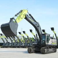 Excavator hidrolik spesialis pertambangan berat ODM ZE550GK 53,5T dengan mesin Cummins X12 343kW, motor hidrolik Kawasaki, dan kontrol E-COT untuk pertambangan.