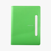 Porte-cartes de visite à fenêtre, personnalisé, imprimé, vert terre, carnets de notes à feuilles mobiles