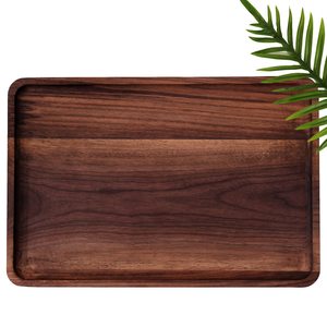 Solid Wood Serving <b>Tray</b> Rectangular Bread Snack Dessert Plate <b>Tea</b> <b>Tray</b> Antique Style Wooden <b>Tray</b> For Hotel Coffee <b>Tea</b> - Product Image 5