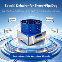 Machine à épiler les animaux, équipement d'abattage du bétail, dépeigneuse pour chèvres, moutons, vaches, élimination des poils des pattes, en acier inoxydable, moteur 5500W haute puissance