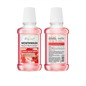 Etiqueta privada Limón Melocotón Líquido Lavado bucal Blanqueamiento de dientes Cuidado bucal Limpia sus dientes menta Enjuague bucal - Product Image 2