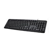 Clavier filaire ergonomique 104 touches USB Design résistant aux éclaboussures à prix d'usine pour ordinateurs portables et ordinateurs de jeu de bureau