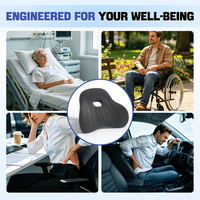 Coussin à mémoire de forme, design ergonomique, soulage la sciatique et les douleurs liées à la position assise prolongée, adapté aux bureaux, sièges de voiture, jeux, fauteuils roulants