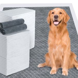 Tapis d'entraînement pour chiots super absorbants et jetables, anti-fuites, avec charbon de bois, pour l'urine des chiens, avec emballage - Product Image 4