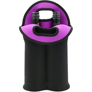 Custom Wholesale High Quality Custom 750Ml Neoprene Cooler Beer Wine <b>Bottle</b> Cover 2-<b>Bottle</b> Cooler Bag Sleeve for Beach Storage - Product Image 1