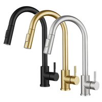 Robinet de cuisine à capteur automatique moderne et contemporain, robinet intelligent en céramique 3355T, robinet à tirer sensible au toucher
