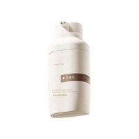 Flacon pompe ovale en plastique PP pour teinture capillaire 2-en-1, capacité 230ml+230ml, couleur personnalisable