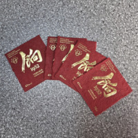 Etiqueta Autoadhesiva con Borde Rugoso para Vino, Vodka, Whisky, Brandy, Tequila, Ginebra y Licores, con Logotipo en Relieve y Lámina Dorada Personalizada