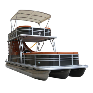 Kinocean, superventas, fiesta de pesca de dos pisos, pontón de salvamento, remolque de barco, Motor fueraborda, Material de fibra de vidrio, certificado CE - Product Image 1