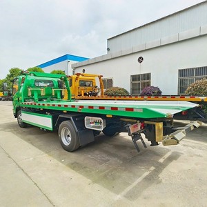 ISUZU 4Ton Hydraulic <b>Flatbed</b> Wrecker Towing <b>Truck</b> 4x2 Road Recovery <b>Truck</b> for Sale - Product Image 2
