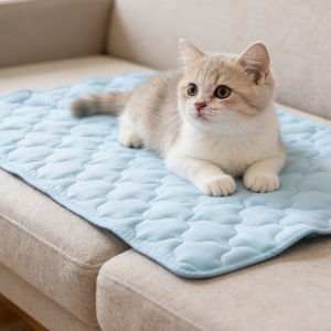 Groothandel IJs Zijde Koelmat voor Huisdieren voor de Zomer, Ademend Koelmatras voor Honden en Katten met Antislip Mesh Achterkant, OEM Beschikbaar - Product Image 5