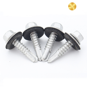 <span class=keywords><strong>Vis</strong></span> autoperceuses à tête <span class=keywords><strong>hexagonale</strong></span> en acier inoxydable 304/410 galvanisé noir, avec rondelles EPDM, pour toiture, vente en gros Chine - Product Image 5