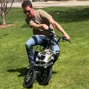 Vélo électrique <span class=keywords><strong>pliable</strong></span> à 3 roues, élégant et tendance, <span class=keywords><strong>tricycle</strong></span> électrique pour adultes, double roue avant, longue autonomie, portable, pour la ville - Product Image 6