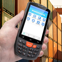 Ordinateur PDA portable industriel 4 pouces Android 15 IP65 étanche 4G Lecteur de codes-barres 2D Collecteur de données Robuste MTK 4 Go + 64 Go WiFi