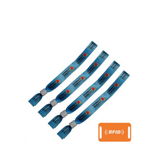 Pulsera de tela RFID con etiqueta epoxi NFC para evento de museo - Product Image 1