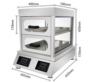 Armoire de cuisson vapeur à double commande stable avec chauffage électrique, idéale pour la préparation de dim sum en restaurant, hôtel et snack-bars