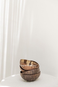 ชามไม้มะพร้าวขัดเงาธรรมชาติ น้ำหนักเบา ทนทาน เหมาะสำหรับสมูทตี้ อาซาอิ สลัด ของหวาน และข้าว  เป็นมิตรต่อสิ่งแวดล้อม - Product Image 2