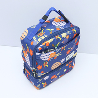 Sac isotherme à fermeture éclair grande capacité, durable, double couche, sac à dos portable pour le camping en plein air et les pique-niques