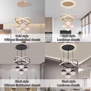 <span class=keywords><strong>Lampadario</strong></span> a Sospensione Circolare LED Dimmerabile Zeal Lighting in Acrilico <span class=keywords><strong>con</strong></span> Sfere per Sala da Pranzo e Cucina - Product Image 4