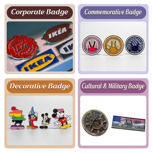 Personalizado lindo amarillo azul Rosa rojo sonrisa cara Zine aleación forma redonda broche Pin regalo - Product Image 4