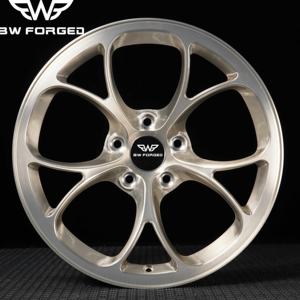 Jantes 5x120 18 pouces forgées 19in 20 in Jantes en alliage forgé à la brosse dorée Monobloc pour <span class=keywords><strong>Posche</strong></span> bmw audi 5x112 5x114.3 - Product Image 2