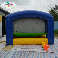 Cabinas de juegos deportivos de grado comercial personalizadas, simulador de béisbol inflable, juego de objetivo de ataque de béisbol para adultos y niños