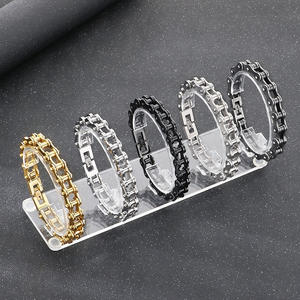 KALEN lucente catena bicicletta in acciaio inox ciondolo collana <span class=keywords><strong>uomo</strong></span> <span class=keywords><strong>bracciali</strong></span> - Product Image 5