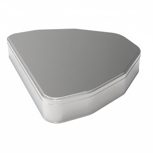 <b>HALF</b> OCTAGONAl Tin Can 3 Lt Candy Box210 X 250 mm X H72 mm <b>Slip</b> Lid Kontensan L513 Turkey - Product Image 2