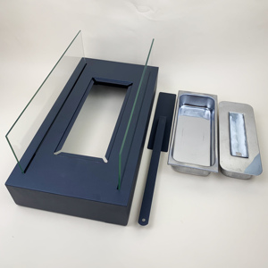 Fabricant professionnel Cheminée de table rectangulaire à éthanol portable avec vitres en verre trempé - Product Image 6