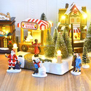 Vi cảnh quan phát quang tuyết nhà mới trang trí Giáng sinh nhựa giáng sinh ngôi nhà nhỏ quà tặng giáng sinh - Product Image 2