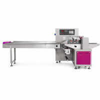 Machine d'emballage horizontale automatique à grande vitesse pour sachets, biscuits, cartes et vaisselle jetable